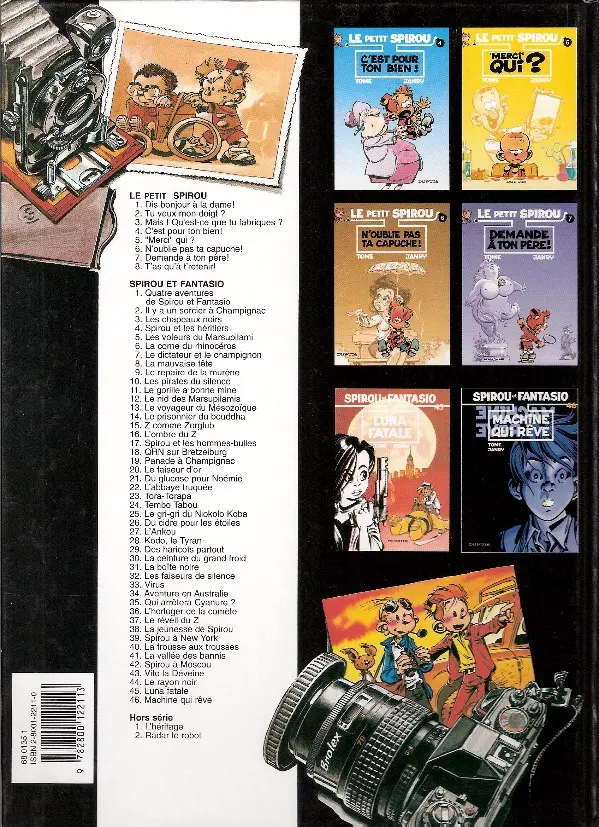 Verso de l'album Le Petit Spirou Tome 6 N'oublie pas ta capuche !