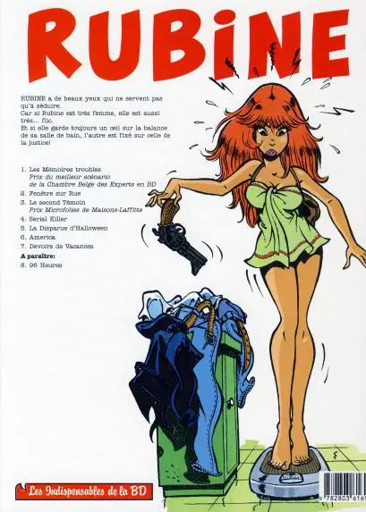 Verso de l'album Rubine Tome 6 America