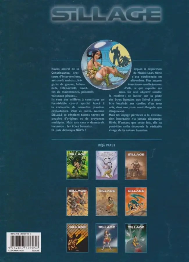 Verso de l'album Sillage Tome 8 Nature Humaine