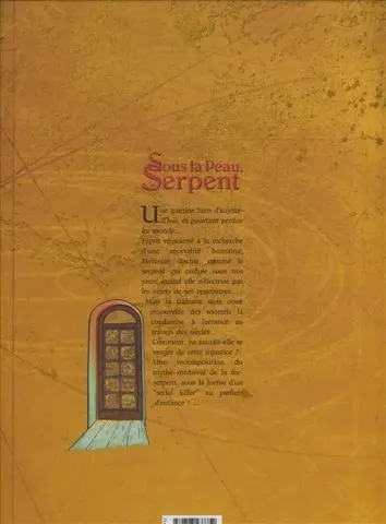 Verso de l'album Sous la peau, le serpent