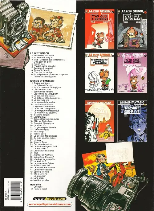 Verso de l'album Le Petit Spirou Tome 6 N'oublie pas ta capuche !