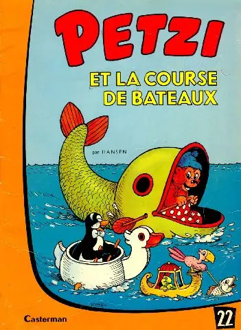 Couverture de l'album Petzi Tome 22 Petzi et la course de bateaux