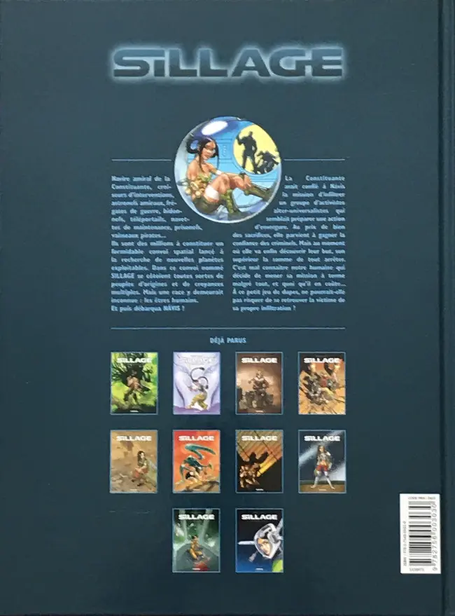 Verso de l'album Sillage Tome 9 Infiltrations