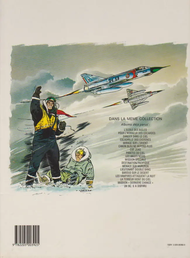 Verso de l'album Tanguy et Laverdure Tome 12 Menace Sur Mururoa