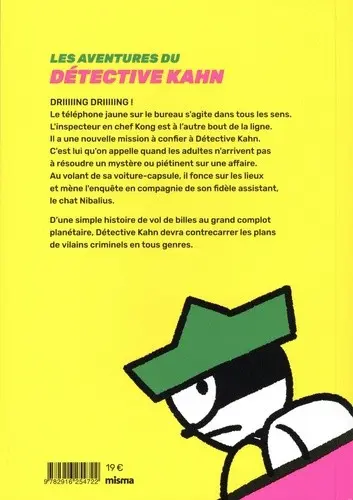 Verso de l'album Détective Kahn 1
