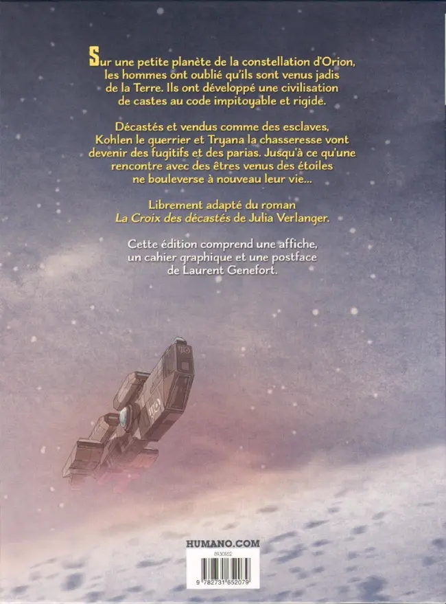 Verso de l'album Les Décastés d'Orion Intégrale