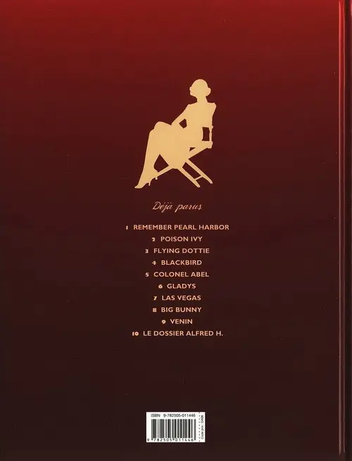 Verso de l'album Pin-up 10 Le dossier Alfred H.