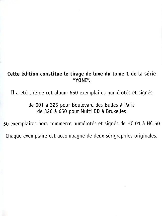 Autre de l'album Yoni Tome 1 Dollymorphing
