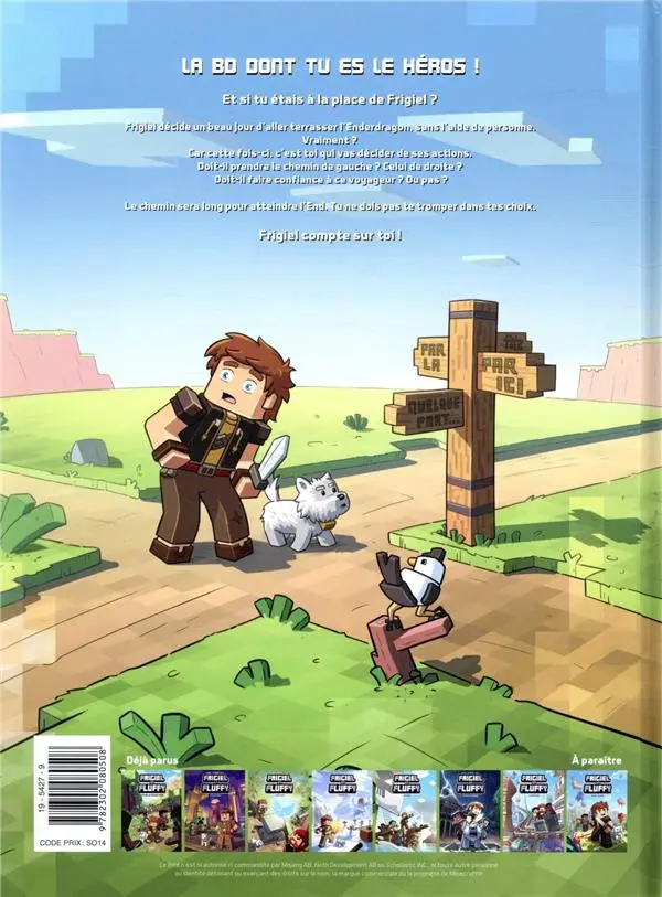 Verso de l'album Frigiel et Fluffy La BD dont tu es le héros