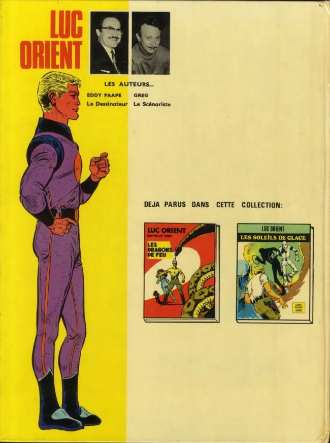 Verso de l'album Luc Orient Tome 3 Le maître de terango