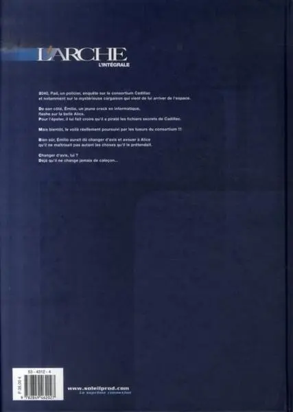 Verso de l'album L'Arche L'intégrale
