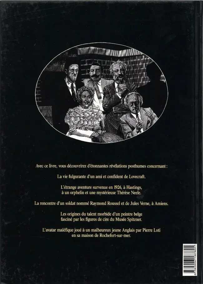 Verso de l'album Révélations posthumes