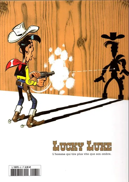 Verso de l'album Lucky Luke La collection Tome 61 Des barbelés sur la prairie