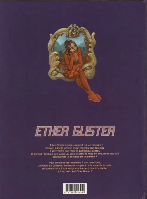 Verso de l'album Ether Glister Tome 2 Le fantôme du Mino
