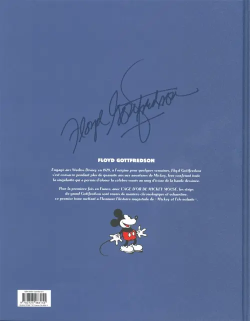 Verso de l'album L'âge d'or de Mickey Mouse Tome 1 L'Île volante et autres histoires (1936-1937)