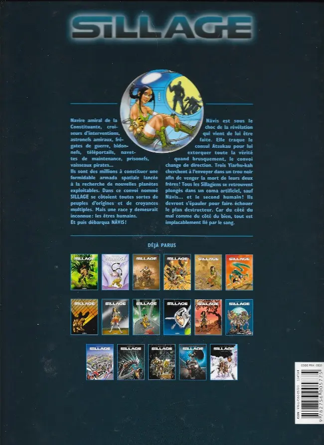 Verso de l'album Sillage Tome 10 Retour de flammes