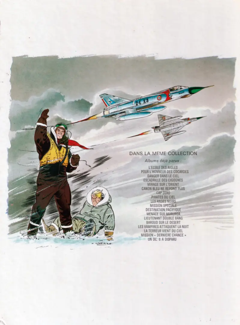 Verso de l'album Tanguy et Laverdure Tome 12 Menace sur Mururoa