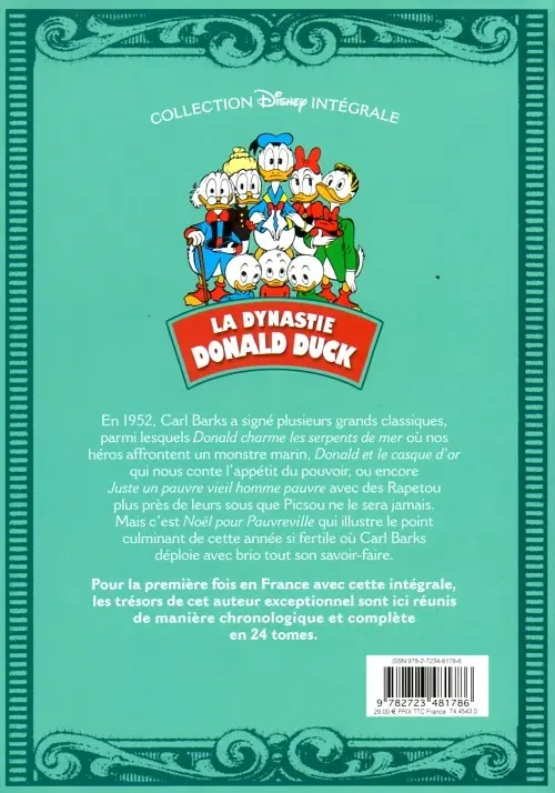 Verso de l'album La Dynastie Donald Duck Tome 2 Retour en Californie et autres histoires (1951 - 1952)