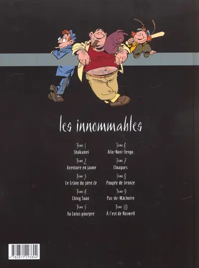 Verso de l'album Les Innommables Tome 1 Shukumeï