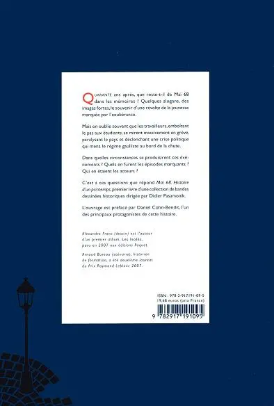 Verso de l'album Mai 68 - Histoire d'un printemps