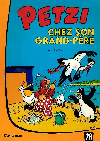 Couverture de l'album Petzi Tome 28 Petzi chez son grand-père