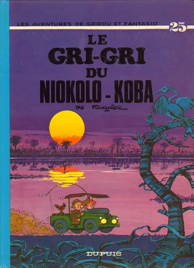 Couverture de l'album Spirou et Fantasio Tome 25 Le gri-gri du Niokolo-Koba