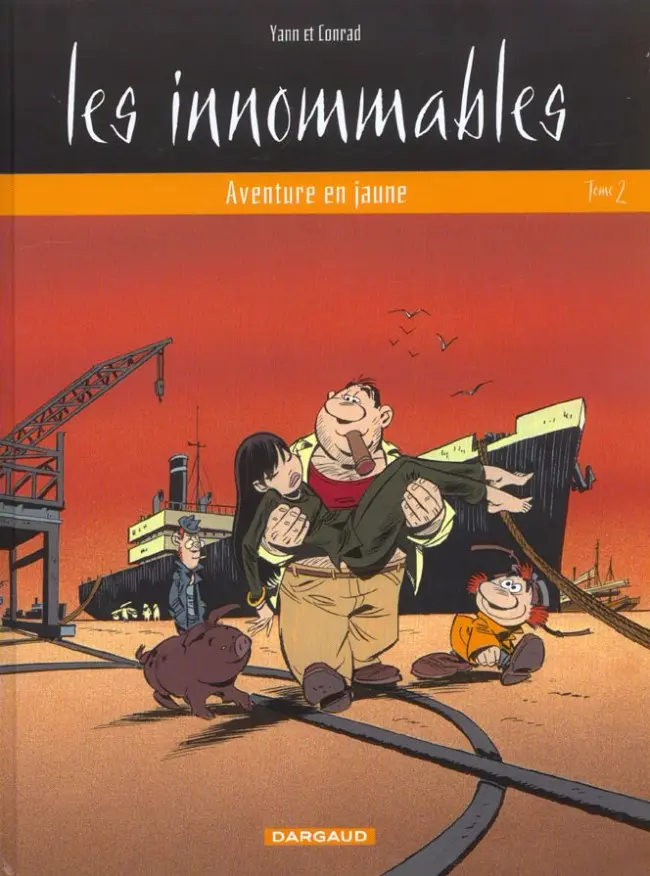 Couverture de l'album Les Innommables Tome 2 Aventure en jaune