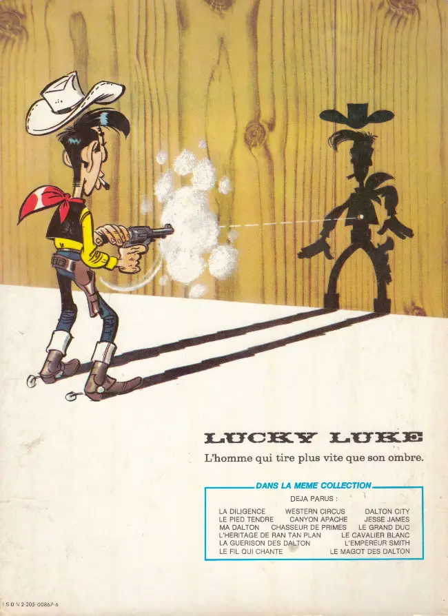 Verso de l'album Lucky Luke Tome 43 Le cavalier blanc