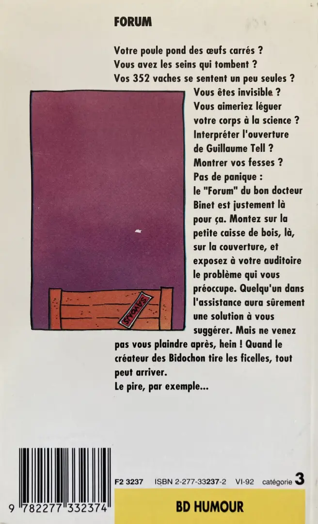 Verso de l'album Forum