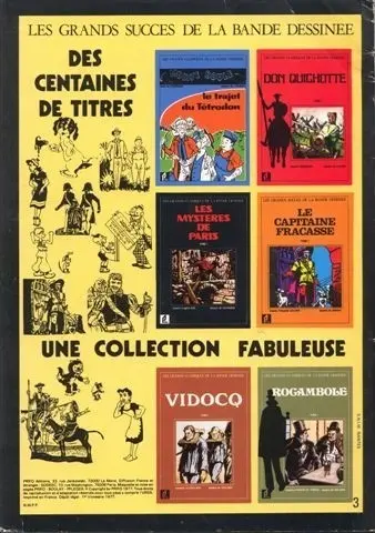 Verso de l'album Les Mystères de Paris Tome I