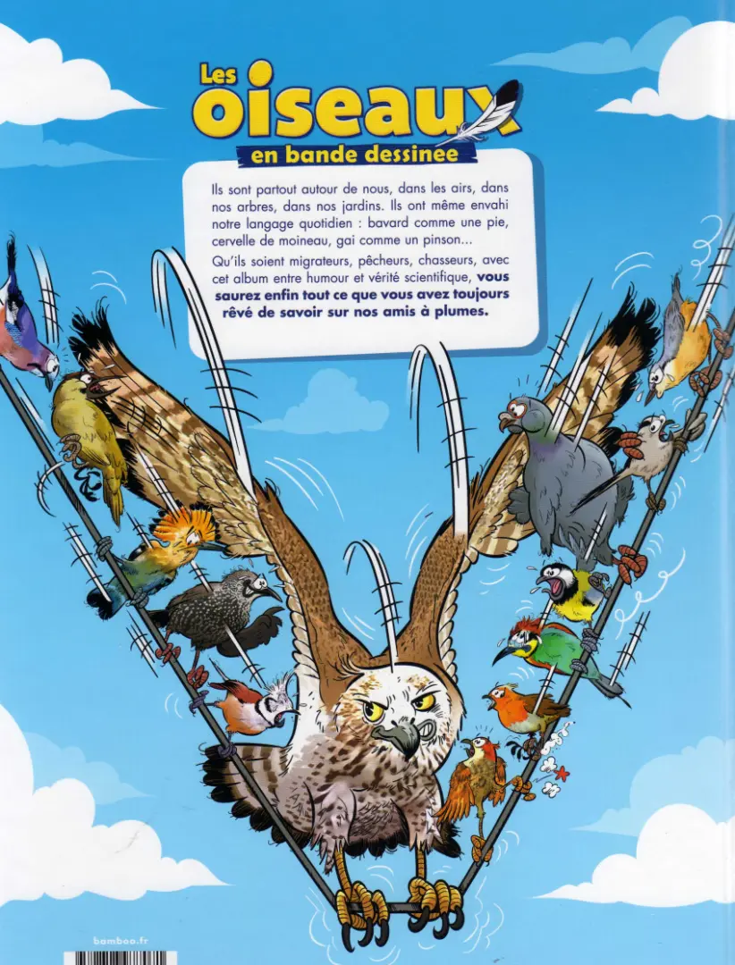 Verso de l'album Les Oiseaux en bande dessinée Tome 1