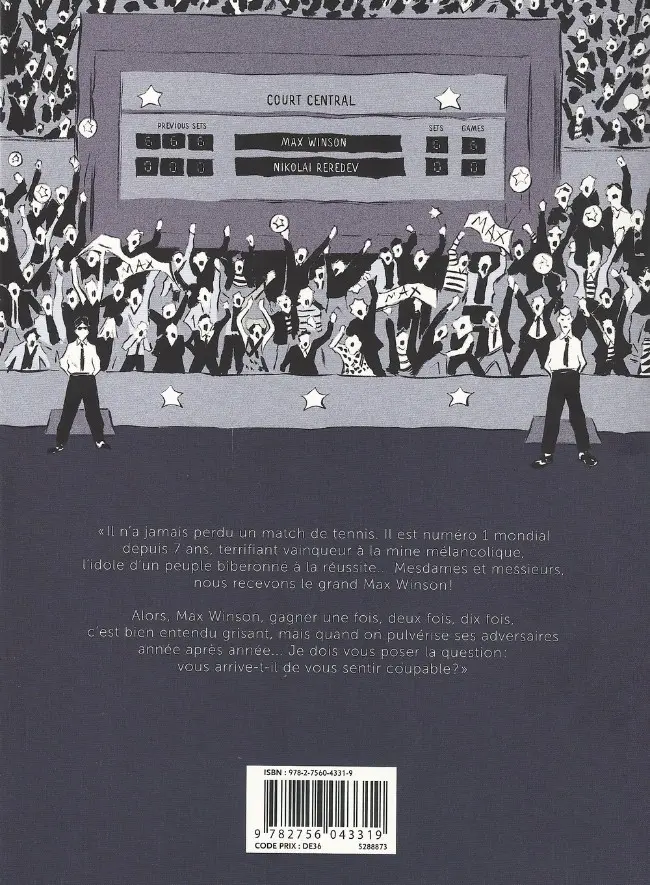 Verso de l'album Max Winson Tome 1 La tyrannie