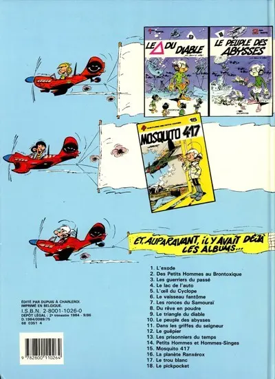 Verso de l'album Les Petits hommes Tome 15 Mosquito 417