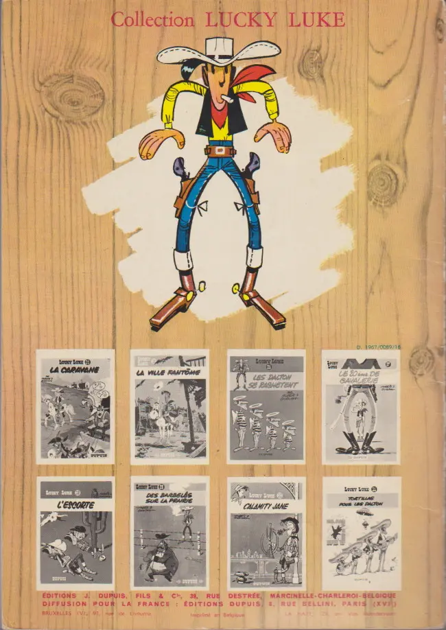 Verso de l'album Lucky Luke Tome 29 Des barbelés sur la prairie