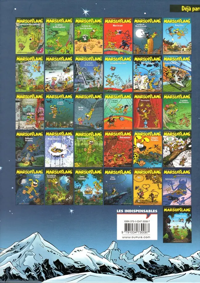 Verso de l'album Marsupilami Tome 27 Cœur d'étoile