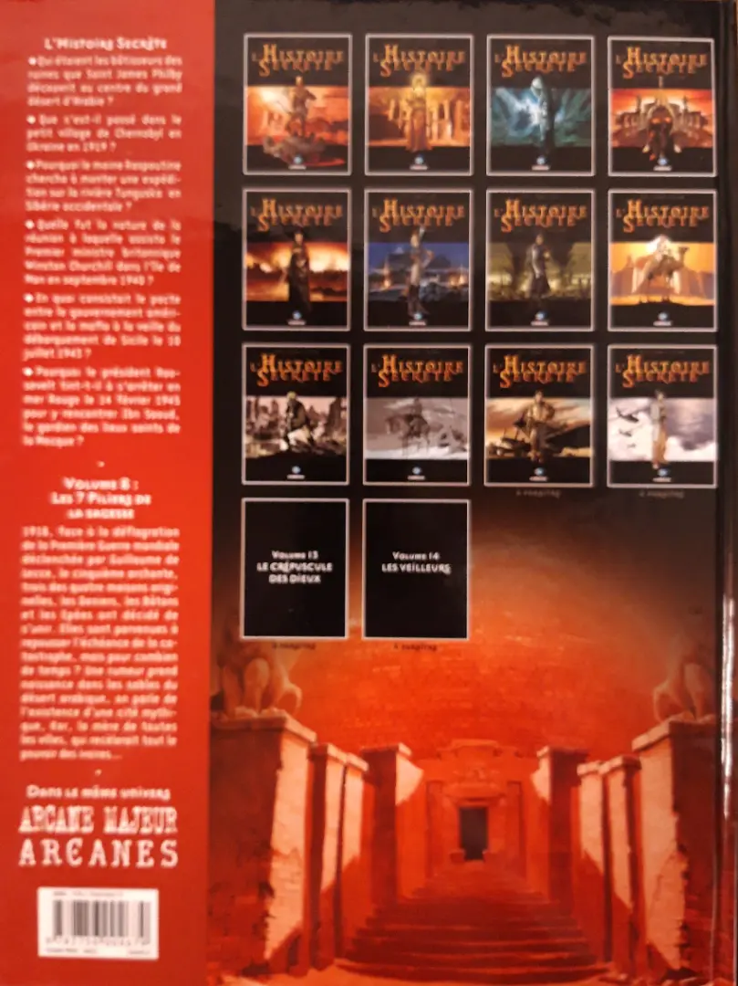 Verso de l'album L'Histoire secrète Volume 8 Les 7 piliers de la sagesse