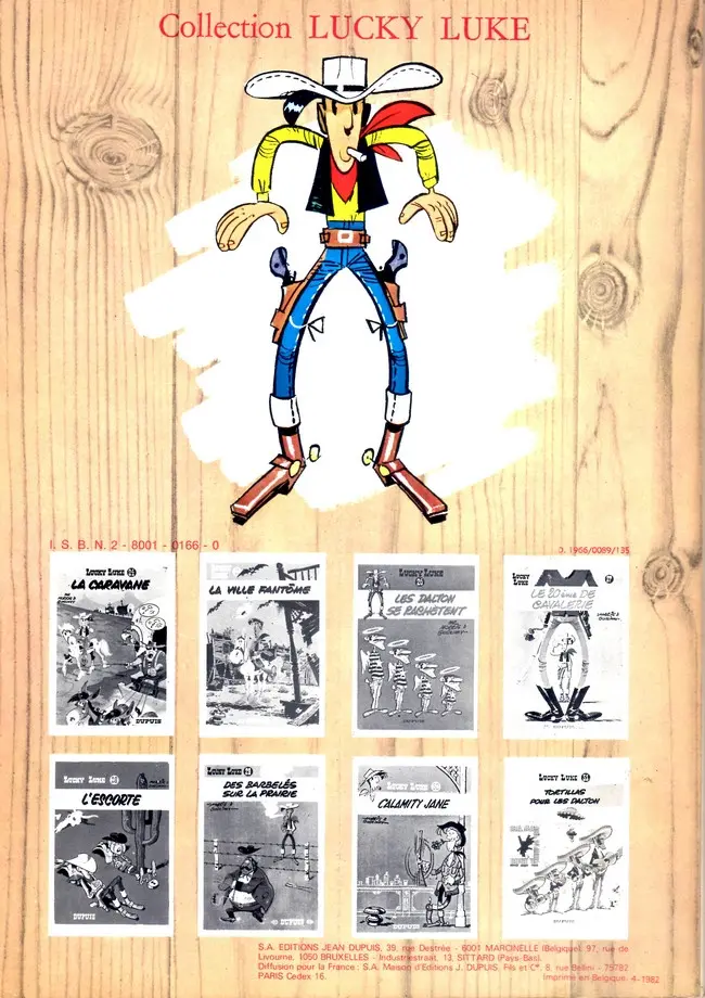 Verso de l'album Lucky Luke Tome 27 Le 20ème de cavalerie