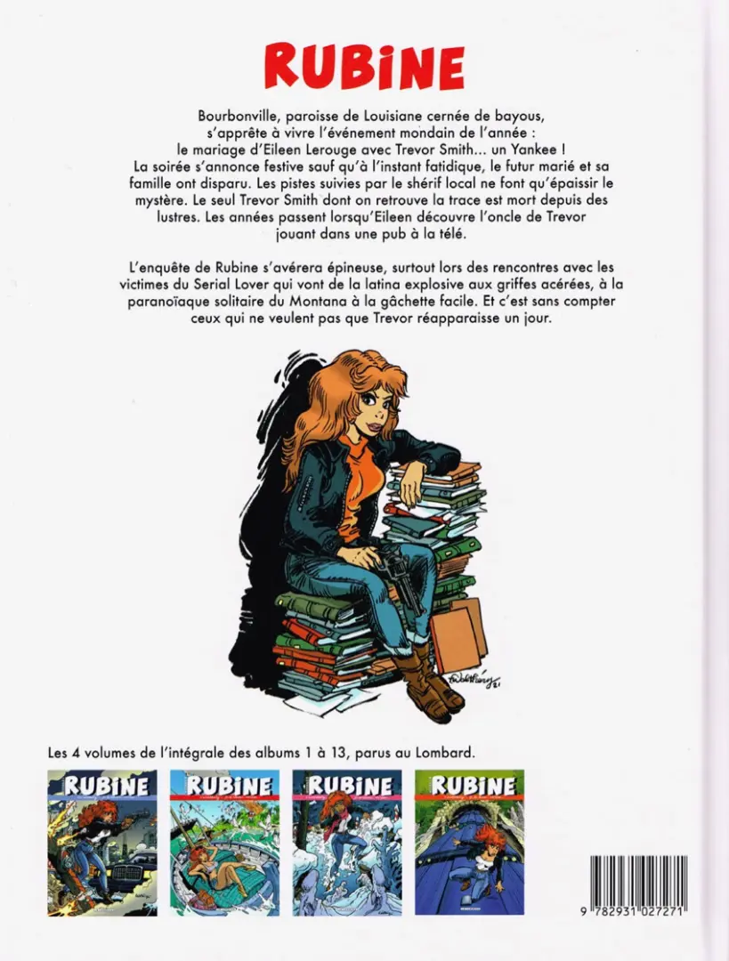 Verso de l'album Rubine Tome 14 Serial Lover