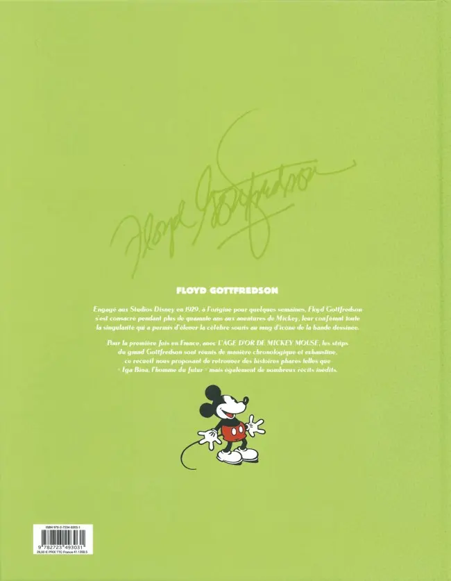 Verso de l'album L'âge d'or de Mickey Mouse Tome 7 Iga biva, l'homme du futur et autres histoires (1946 - 1948)