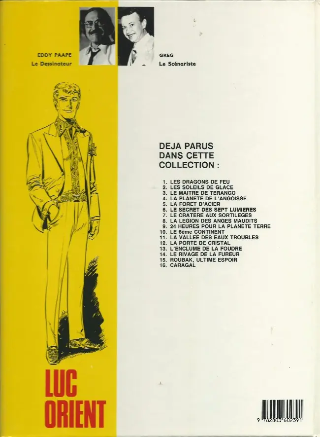 Verso de l'album Luc Orient Tome 5 La forêt d'acier