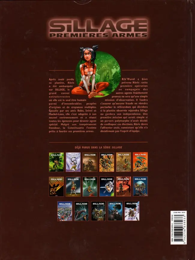 Verso de l'album Sillage Tome 1 Esprit d'équipe
