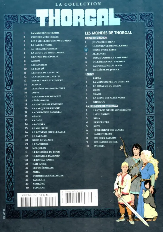 Verso de l'album Thorgal - La collection Tome 35 Digne d'une reine