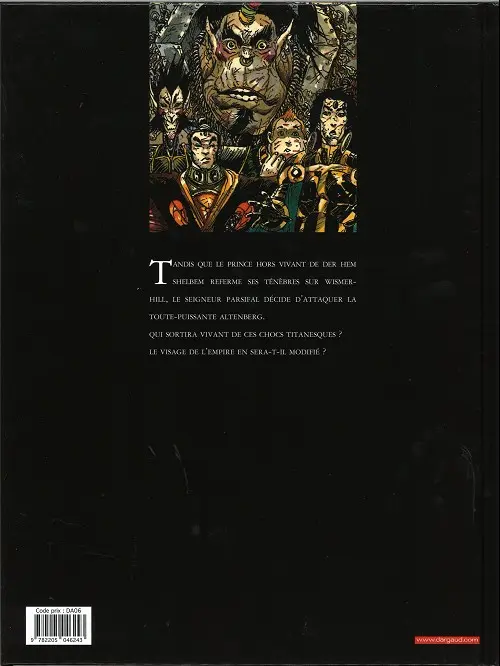 Verso de l'album Chroniques de la Lune Noire Tome 8 Le Glaive de justice