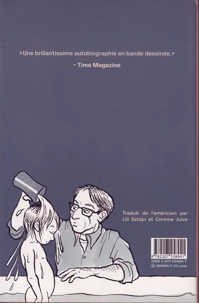Verso de l'album Fun home Une tragicomédie familiale