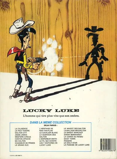 Verso de l'album Lucky Luke Tome 43 Le cavalier blanc