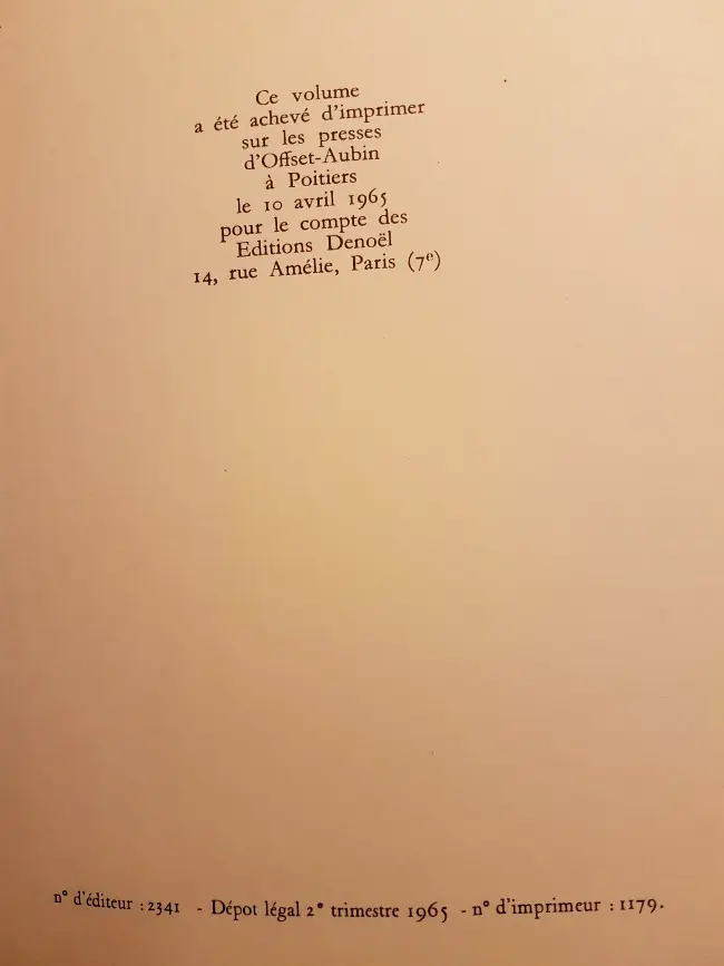 Verso de l'album Monsieur Lambert