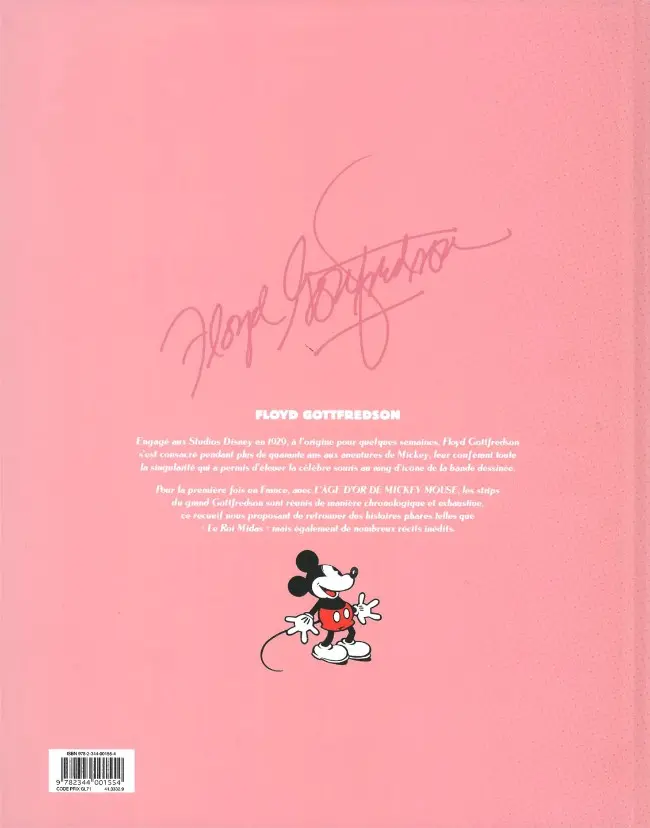 Verso de l'album L'âge d'or de Mickey Mouse Tome 10 Le roi Midas et autres histoires (1952-1954)