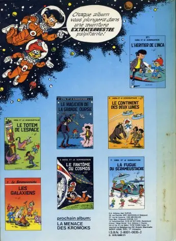 Verso de l'album Le Scrameustache Tome 7 Les galaxiens