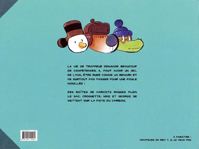Verso de l'album Trappeurs de rien Tome 1 Caribou