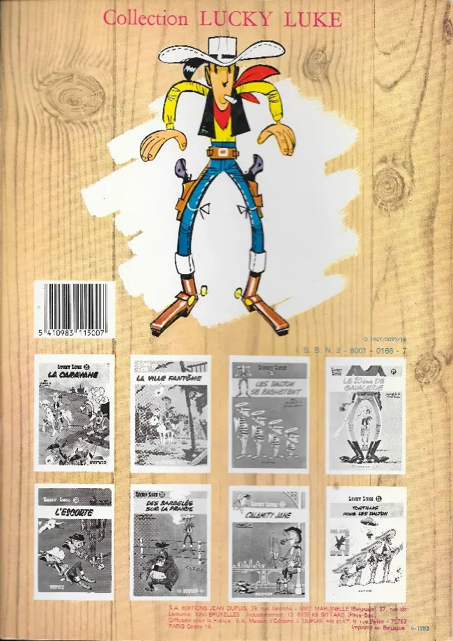 Verso de l'album Lucky Luke Tome 29 Des barbelés sur la prairie